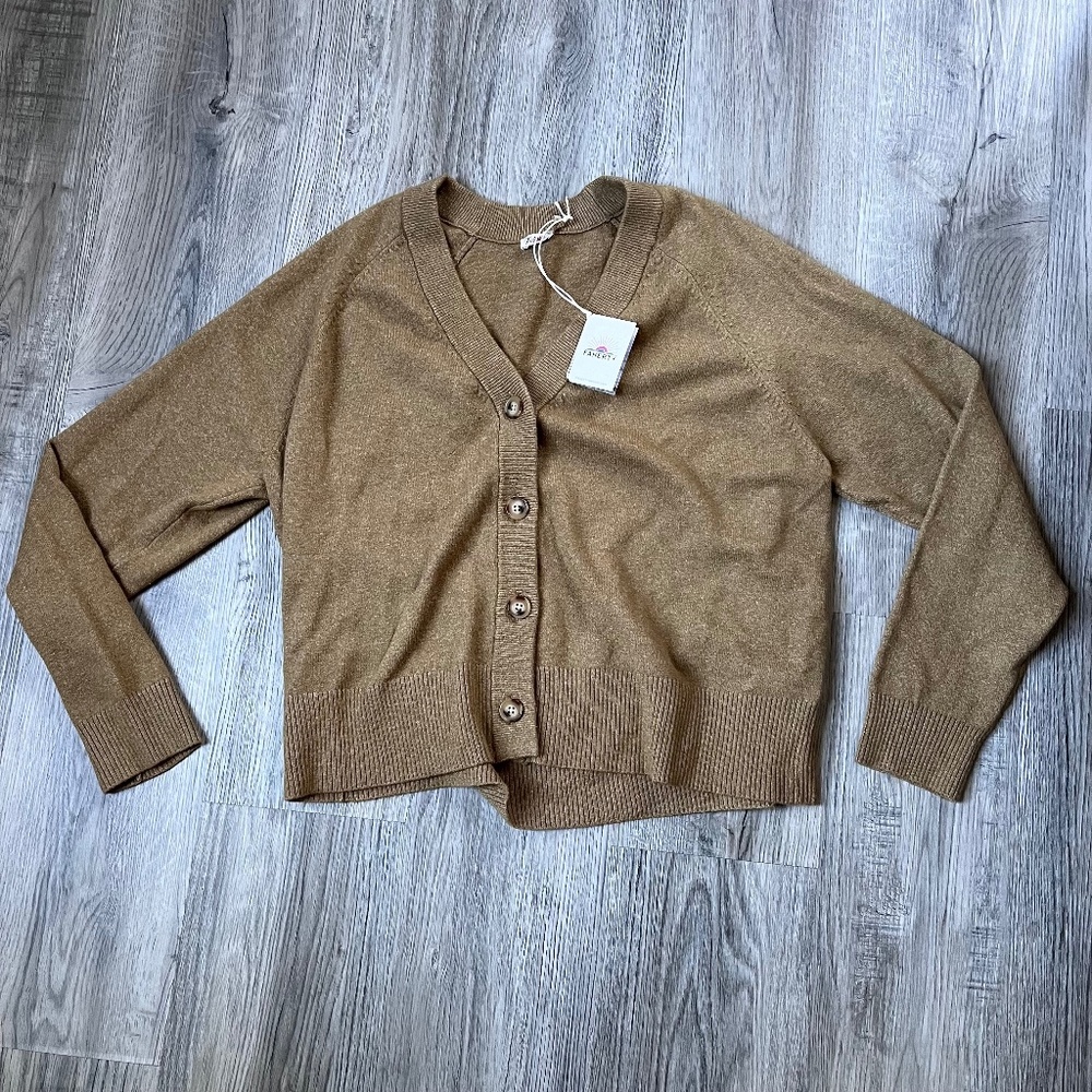 Faherty - Jackson Cardigan - Antique Bronze, L NWT